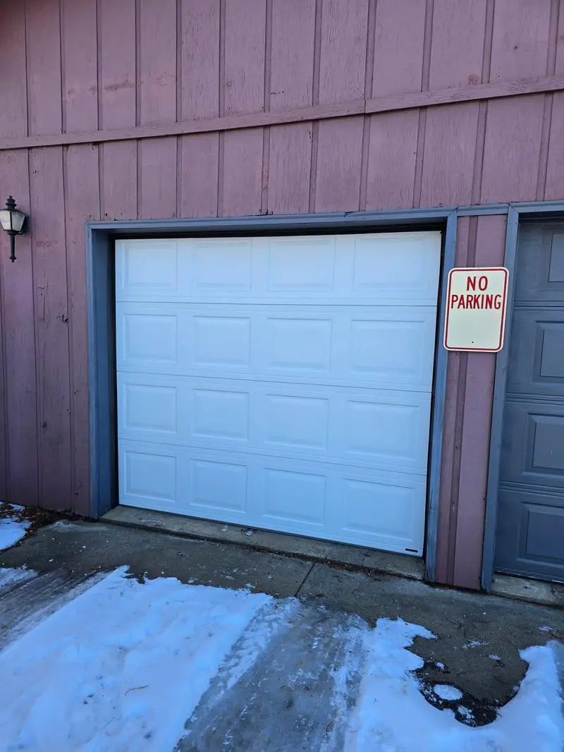 Completed garage door